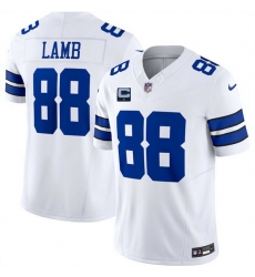 Men Dallas Cowboys 88 CeeDee Lamb White 2025 F U S E  With 1 Star C Patch Vapor Limited Stitched Football Jersey Men Dallas Cowboys 88 CeeDee Lamb White 2025 F U S E  With 1 Star C Patch Vapor Limited Stitched Football Jersey