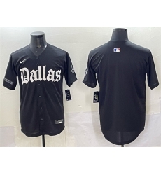 Men Dallas Cowboys Blank Black  Gothic Lone Star Edition Limited Stitched Baseball Jersey Men Dallas Cowboys Blank Black  Gothic Lone Star Edition Limited Stitched Baseball Jersey