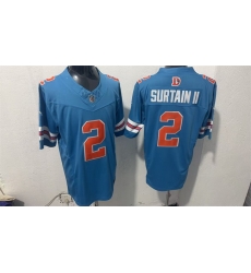 Men Denver Broncos 2 Pat Surtain II Blue F U S E With Patch Throwback Vapor Limited Stitched Football Jersey Men Denver Broncos 2 Pat Surtain II Blue F U S E With Patch Throwback Vapor Limited Stitched Football Jersey
