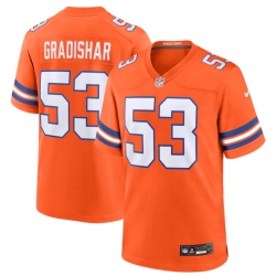 Men Denver Broncos 53 Randy Gradishar Orange Mile High Collection 1977 Throwback Stitched Jersey Men Denver Broncos 53 Randy Gradishar Orange Mile High Collection 1977 Throwback Stitched Jersey
