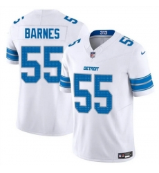 Men Detroit Lions 55 Derrick Barnes White 2025 F U S E  Vapor Limited Stitched Jersey Men Detroit Lions 55 Derrick Barnes White 2025 F U S E  Vapor Limited Stitched Jersey