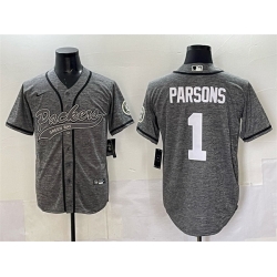 Men Green Bay Packers 1 Micah Parsons Gray Cool Base Stitched Baseball Jersey Men Green Bay Packers 1 Micah Parsons Gray Cool Base Stitched Baseball Jersey