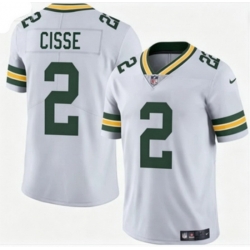 Men Green Bay Packers Brandon Cisse #2 White Stitched F U S E NFL Jersey