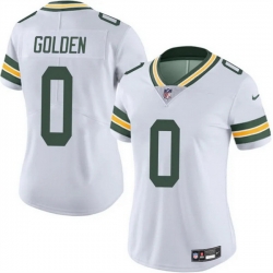 Women Green Bay Packers 0 Matthew Golden White 2025 Draft Vapor Untouchable Limited Stitched Football Jersey Women Green Bay Packers 0 Matthew Golden White 2025 Draft Vapor Untouchable Limited Stitched Football Jersey