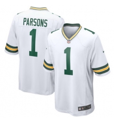 Youth Green Bay Packers Micah Parsons #1 White Nike F U S E Stitched NFL Jersey Youth Green Bay Packers Micah Parsons #1 White Nike F U S E Stitched NFL Jersey