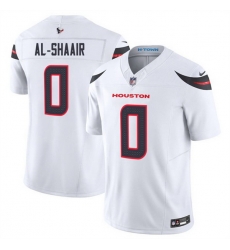 Men Houston Texans 0 Azeez Al Shaair White 2025 F U S E  Vapor Limited Stitched Football Jersey Men Houston Texans 0 Azeez Al Shaair White 2025 F U S E  Vapor Limited Stitched Football Jersey