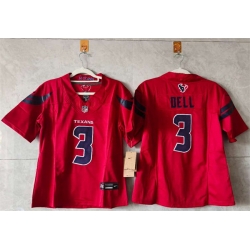 Women Houston Texans 3 Tank Dell Red 2024 F U S E Vapor Stitched Jersey   Women Houston Texans 3 Tank Dell Red 2024 F U S E Vapor Stitched Jersey