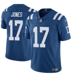 Men Indianapolis Colts 17 Daniel Jones Blue Vapor Limited Stitched Football Jersey Men Indianapolis Colts 17 Daniel Jones Blue Vapor Limited Stitched Football Jersey