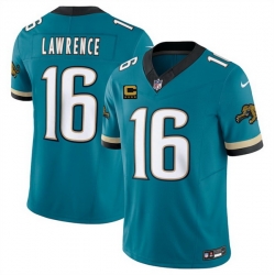 Men Jacksonville Jaguars 16 Trevor Lawrence Teal 2025 F U S E  With 4 Star C Patch Prowler Throwback Vapor Limited Stitched Football Jersey Men Jacksonville Jaguars 16 Trevor Lawrence Teal 2025 F U S E  With 4 Star C Patch Prowler Throwback Vapor Limited Stitched Football Jersey