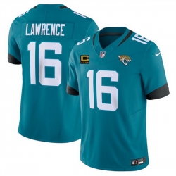 Men Jacksonville Jaguars 16 Trevor Lawrence Teal 2025 F U S E  With 4 Star C Patch Vapor Untouchable Limited Stitched Jersey Men Jacksonville Jaguars 16 Trevor Lawrence Teal 2025 F U S E  With 4 Star C Patch Vapor Untouchable Limited Stitched Jersey