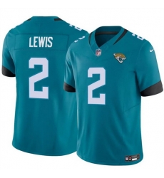 Men Jacksonville Jaguars 2 Jourdan Lewis Teal 2025 F U S E  Prowler Throwback Vapor Limited Stitched Football Jersey Men Jacksonville Jaguars 2 Jourdan Lewis Teal 2025 F U S E  Prowler Throwback Vapor Limited Stitched Football Jersey