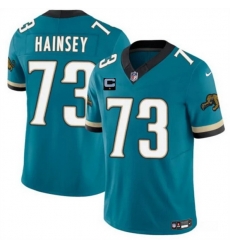 Men Jacksonville Jaguars 73 Robert Hainsey Teal 2025 F U S E  With 1 Star C Patch Prowler Throwback Vapor Limited Stitched Football Jersey Men Jacksonville Jaguars 73 Robert Hainsey Teal 2025 F U S E  With 1 Star C Patch Prowler Throwback Vapor Limited Stitched Football Jersey