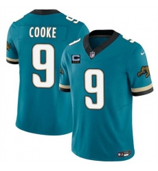 Men Jacksonville Jaguars 9 Logan Cooke Teal 2025 F U S E  With 3 Star C Patch Prowler Throwback Vapor Limited Stitched Football Jersey Men Jacksonville Jaguars 9 Logan Cooke Teal 2025 F U S E  With 3 Star C Patch Prowler Throwback Vapor Limited Stitched Football Jersey