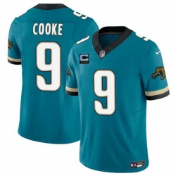 Men Jacksonville Jaguars 9 Logan Cooke Teal 2025 F U S E  With 3 Star C Patch Prowler Throwback Vapor Limited Stitched Football Jersey Men Jacksonville Jaguars 9 Logan Cooke Teal 2025 F U S E  With 3 Star C Patch Prowler Throwback Vapor Limited Stitched Football Jersey