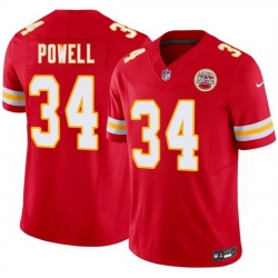 Men Kansas City Chiefs  34 ShunDerrick Powell Red 2026 F U S E  Vapor Untouchable Limited Stitched Football Jersey