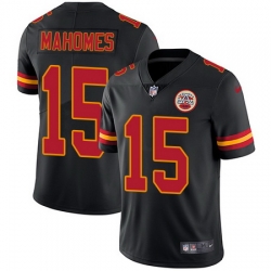 Nike Chiefs #15 Patrick Mahomes Black Youth Stitched NFL Limited Rush Jersey Nike Chiefs #15 Patrick Mahomes Black Youth Stitched NFL Limited Rush Jersey