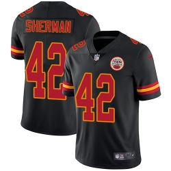 Youth Nike Chiefs 42 Anthony Sherman Black Stitched NFL Limited Rush Jersey Youth Nike Chiefs 42 Anthony Sherman Black Stitched NFL Limited Rush Jersey