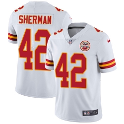 Youth Nike Chiefs 42 Anthony Sherman White Stitched NFL Vapor Untouchable Limited Jersey Youth Nike Chiefs 42 Anthony Sherman White Stitched NFL Vapor Untouchable Limited Jersey