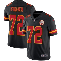 Youth Nike Chiefs 72 Eric Fisher Black Stitched NFL Limited Rush Jersey Youth Nike Chiefs 72 Eric Fisher Black Stitched NFL Limited Rush Jersey
