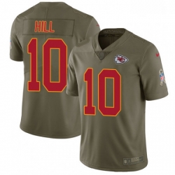 Youth Nike Kansas City Chiefs 10 Tyreek Hill Limited Olive 2017 Salute to Service NFL Jersey Youth Nike Kansas City Chiefs 10 Tyreek Hill Limited Olive 2017 Salute to Service NFL Jersey