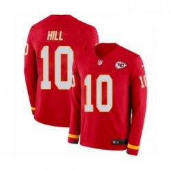 Youth Nike Kansas City Chiefs 10 Tyreek Hill Limited Red Therma Long Sleeve NFL Jersey Youth Nike Kansas City Chiefs 10 Tyreek Hill Limited Red Therma Long Sleeve NFL Jersey