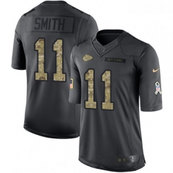 Youth Nike Kansas City Chiefs 11 Alex Smith Limited Black 2016 Salute to Service NFL Jersey Youth Nike Kansas City Chiefs 11 Alex Smith Limited Black 2016 Salute to Service NFL Jersey