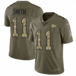 Youth Nike Kansas City Chiefs 11 Alex Smith Limited OliveCamo 2017 Salute to Service NFL Jersey Youth Nike Kansas City Chiefs 11 Alex Smith Limited OliveCamo 2017 Salute to Service NFL Jersey