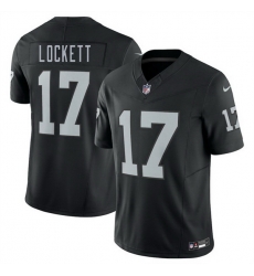 Men Las Vegas Raiders 17 Tyler Lockett Black 2025 F U S E  Vapor Untouchable Limited Stitched Football Jersey