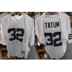Men Las Vegas Raiders  32 Jack Tatum White Stitched Jersey