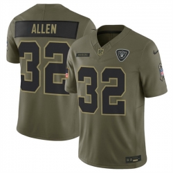 Men Las Vegas Raiders 32 Marcus Allen Olive 2025 F U S E  Salute to Service Limited Stitched Football Jersey Men Las Vegas Raiders 32 Marcus Allen Olive 2025 F U S E  Salute to Service Limited Stitched Football Jersey