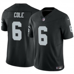 Men Las Vegas Raiders 6 A J  Cole Black 2025 F U S E  Vapor Untouchable Limited Stitched Football Jersey Men Las Vegas Raiders 6 A J  Cole Black 2025 F U S E  Vapor Untouchable Limited Stitched Football Jersey