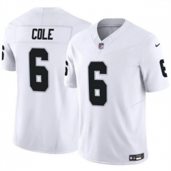 Men Las Vegas Raiders 6 A J  Cole White 2025 F U S E  Vapor Untouchable Limited Stitched Football Jersey Men Las Vegas Raiders 6 A J  Cole White 2025 F U S E  Vapor Untouchable Limited Stitched Football Jersey