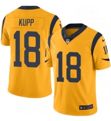 Men Nike Los Angeles Rams 18 Cooper Kupp Limited Gold Rush Vapor Untouchable NFL Jersey