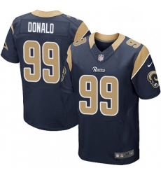 Men Nike Los Angeles Rams 99 Aaron Donald Navy Blue Team Color Vapor Untouchable Elite Player NFL Jersey