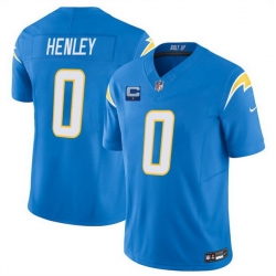 Men Los Angeles Chargers 0 Daiyan Henley Blue 2025 F U S E With 1 Star C Patch Vapor Limited Stitched Football Jersey Men Los Angeles Chargers 0 Daiyan Henley Blue 2025 F U S E With 1 Star C Patch Vapor Limited Stitched Football Jersey