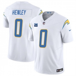 Men Los Angeles Chargers 0 Daiyan Henley White 2025 F U S E With 1 Star C Patch Vapor Limited Stitched Football Jersey Men Los Angeles Chargers 0 Daiyan Henley White 2025 F U S E With 1 Star C Patch Vapor Limited Stitched Football Jersey