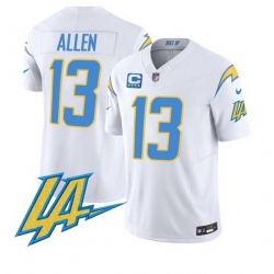 Men Los Angeles Chargers 13 Keenan Allen White F U S E With LA  26 4 Star C Patch Vapor Limited Stitched Football Jersey Men Los Angeles Chargers 13 Keenan Allen White F U S E With LA  26 4 Star C Patch Vapor Limited Stitched Football Jersey
