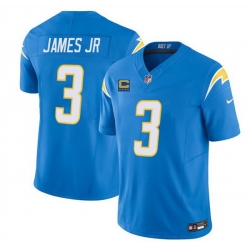 Men Los Angeles Chargers 3 Derwin James JR Blue 2025 F U S E With 4 Star C Patch Vapor Limited Stitched Football Jersey Men Los Angeles Chargers 3 Derwin James JR Blue 2025 F U S E With 4 Star C Patch Vapor Limited Stitched Football Jersey