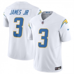 Men Los Angeles Chargers 3 Derwin James Jr  White 2025 F U S E  Vapor Untouchable Limited Stitched Jersey Men Los Angeles Chargers 3 Derwin James Jr  White 2025 F U S E  Vapor Untouchable Limited Stitched Jersey