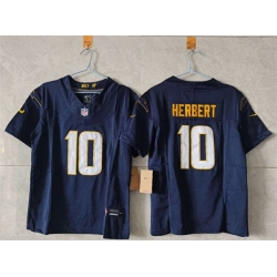 Women Los Angeles Chargers 10 Justin Herbert Navy 2025 F U S E  Alternate Vapor Limited Stitched Football Jersey  Women Los Angeles Chargers 10 Justin Herbert Navy 2025 F U S E  Alternate Vapor Limited Stitched Football Jersey