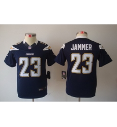 Youth Nike San Diego Chargers #23 Quentin Jammer Blue Limited Jerseys