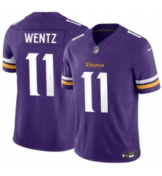 Men Minnesota Vikings 11 Carson Wentz Purple 2024 F U S E  Vapor Untouchable Limited Stitched Jersey Men Minnesota Vikings 11 Carson Wentz Purple 2024 F U S E  Vapor Untouchable Limited Stitched Jersey