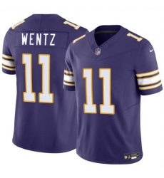 Men Minnesota Vikings 11 Carson Wentz Purple 2025 F U S E  Throwback Vapor Untouchable Limited Stitched Jersey Men Minnesota Vikings 11 Carson Wentz Purple 2025 F U S E  Throwback Vapor Untouchable Limited Stitched Jersey