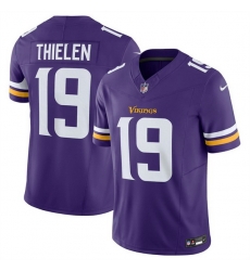 Men Minnesota Vikings 19 Adam Thielen Purple 2024 F U S E  Vapor Untouchable Limited Stitched Jersey Men Minnesota Vikings 19 Adam Thielen Purple 2024 F U S E  Vapor Untouchable Limited Stitched Jersey