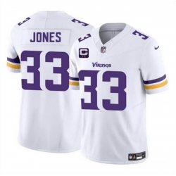 Men Minnesota Vikings 33 Aaron Jones White 2025 F U S E  Vapor Untouchable Limited Stitched Jersey Men Minnesota Vikings 33 Aaron Jones White 2025 F U S E  Vapor Untouchable Limited Stitched Jersey