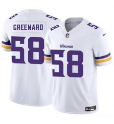 Men Minnesota Vikings 58 Jonathan Greenard White 2025 F U S E  Vapor Untouchable Limited Stitched Jersey Men Minnesota Vikings 58 Jonathan Greenard White 2025 F U S E  Vapor Untouchable Limited Stitched Jersey
