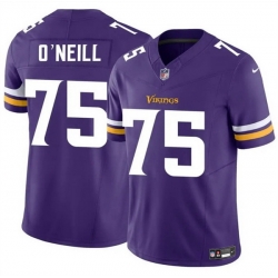 Men Minnesota Vikings 75 Brian O u2019Neill Purple 2025 F U S E  Vapor Untouchable Limited Stitched Jersey Men Minnesota Vikings 75 Brian O u2019Neill Purple 2025 F U S E  Vapor Untouchable Limited Stitched Jersey