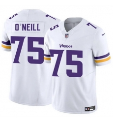 Men Minnesota Vikings 75 Brian O u2019Neill White 2025 F U S E  Vapor Untouchable Limited Stitched Jersey Men Minnesota Vikings 75 Brian O u2019Neill White 2025 F U S E  Vapor Untouchable Limited Stitched Jersey