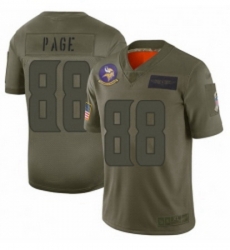 Men Minnesota Vikings 88 Alan Page Limited Camo 2019 Salute to Service Football Jersey