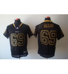 Nike Minnesota Vikings 69 Jared Allen Black Elite Lights Out NFL Jersey